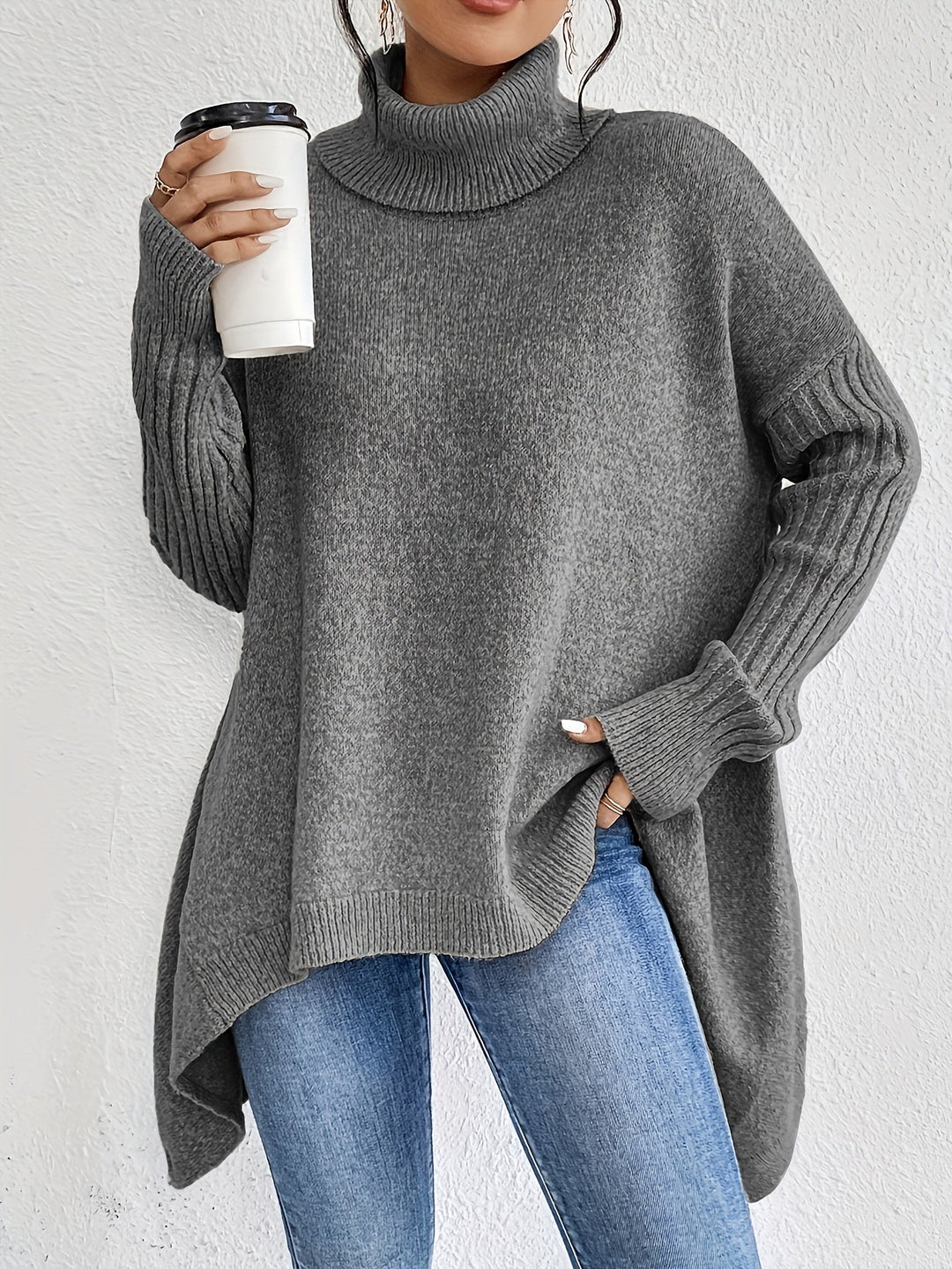 Sophia™ | Oversized turtleneck sweater