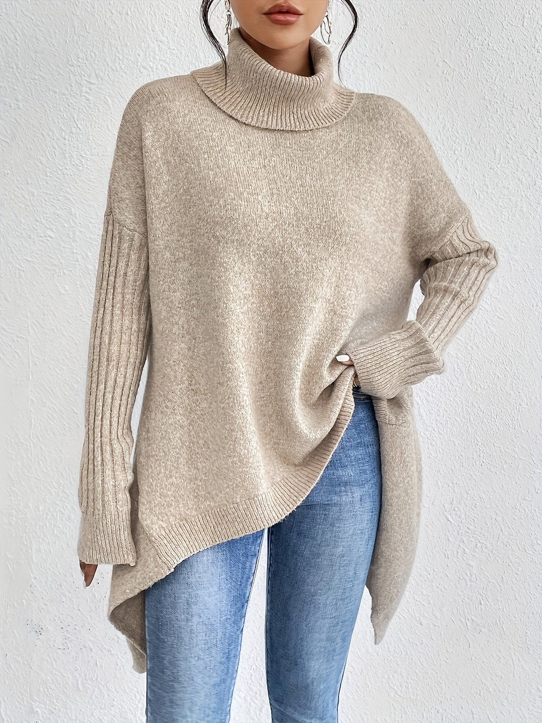 Sophia™ | Oversized turtleneck sweater