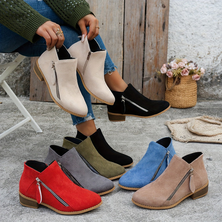 Women's Cosy Heeled Ankle Boots