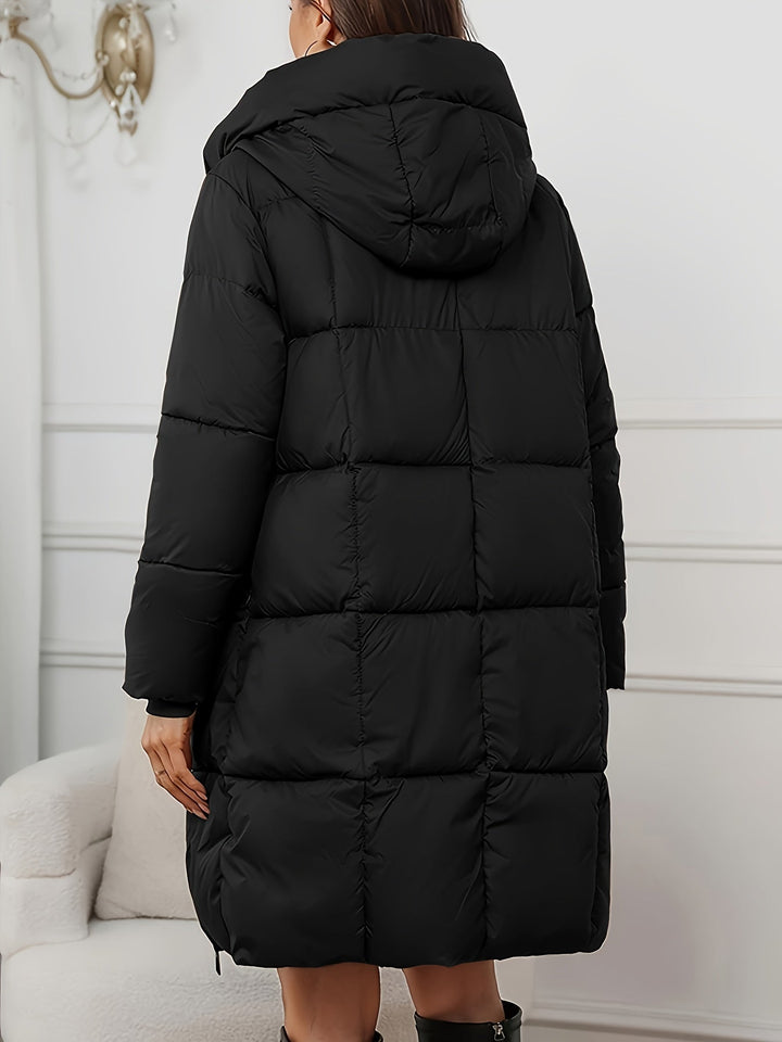 Women's Cosy Long Hooded Puffer Jacket