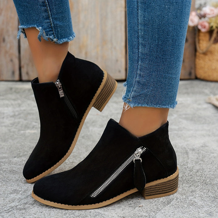 Women's Cosy Heeled Ankle Boots