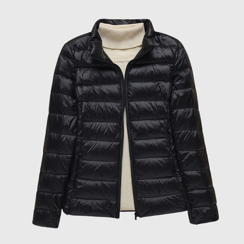 Women's Lightweight Quilted Down Puffer Jacket With Hood