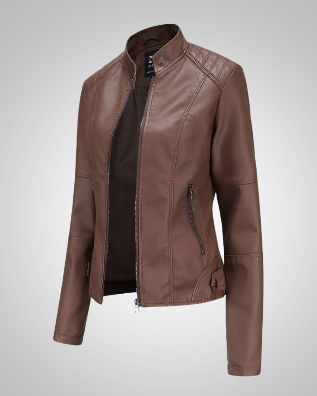 Women's Classic Leather Biker Jacket