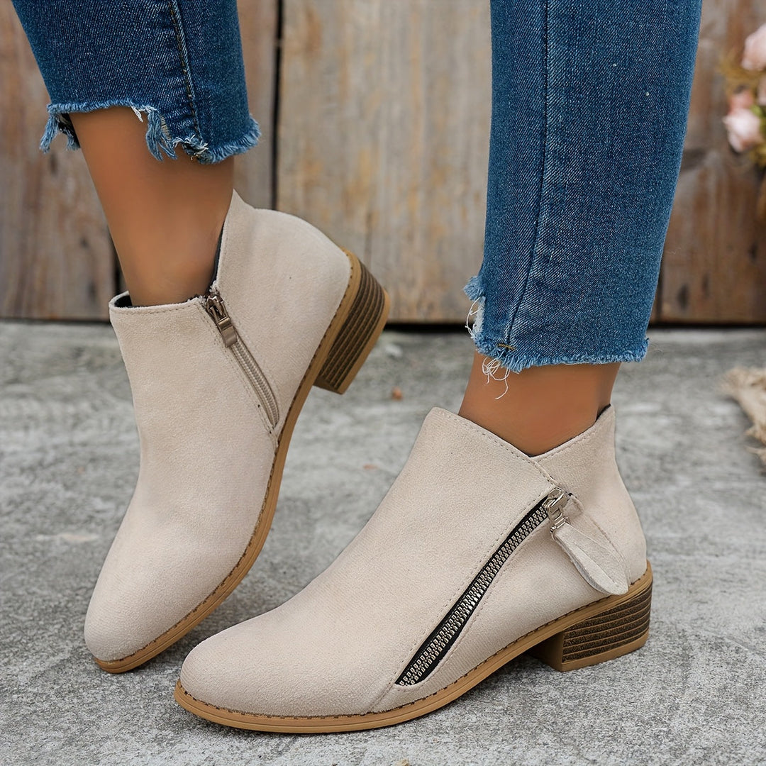 Women's Cosy Heeled Ankle Boots