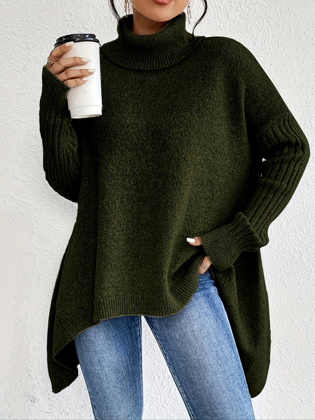 Sophia™ | Oversized turtleneck sweater