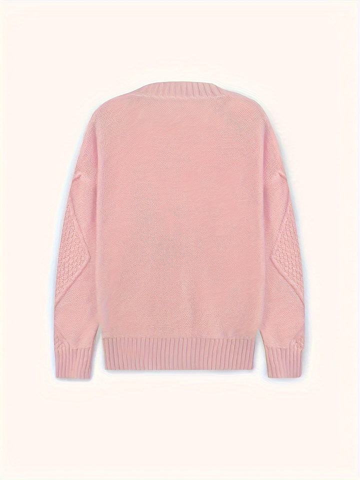 Women's Stylish Cable Knit Button Up Cardigan