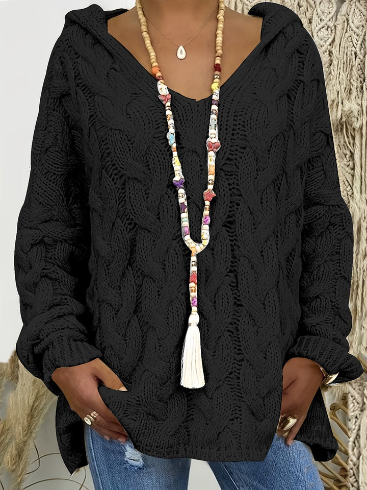 Women's Relaxed Cable Knit Sweater