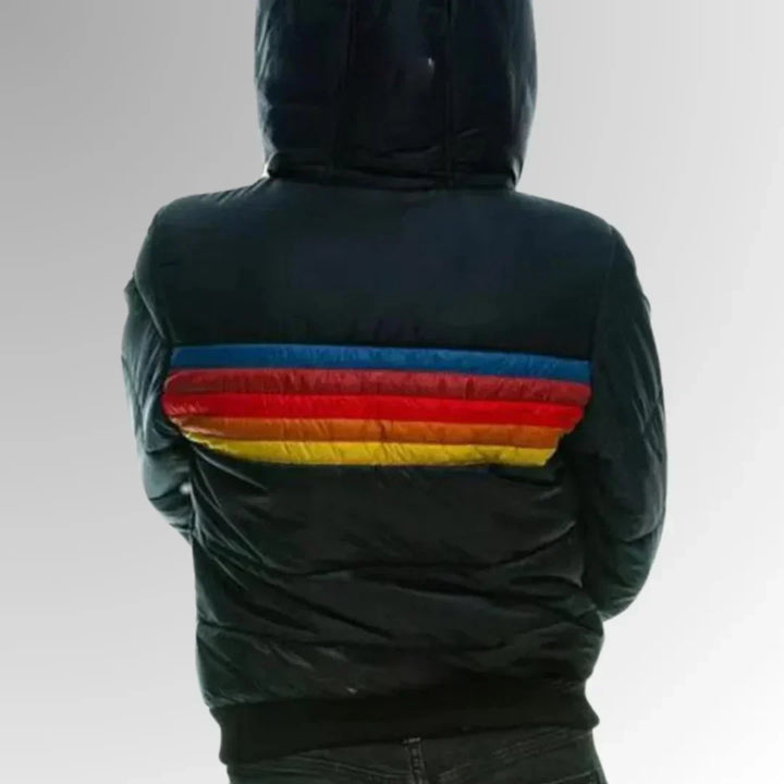 Hailey™ | Retro Striped Quilted Jacket