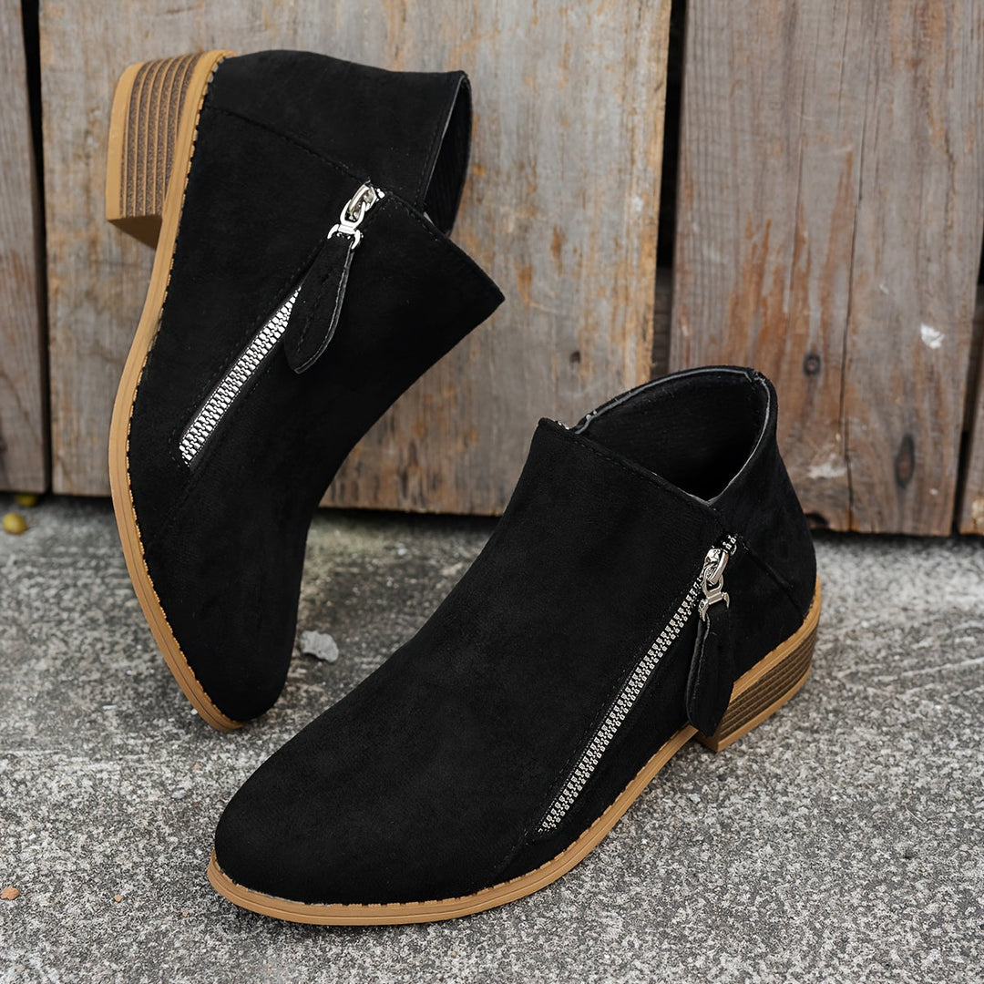 Women's Cosy Heeled Ankle Boots