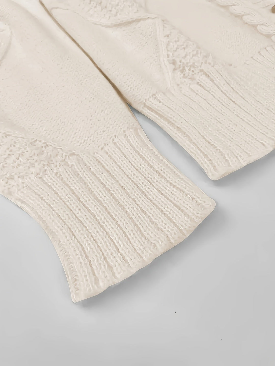 Women's Stylish Cable Knit Button Up Cardigan