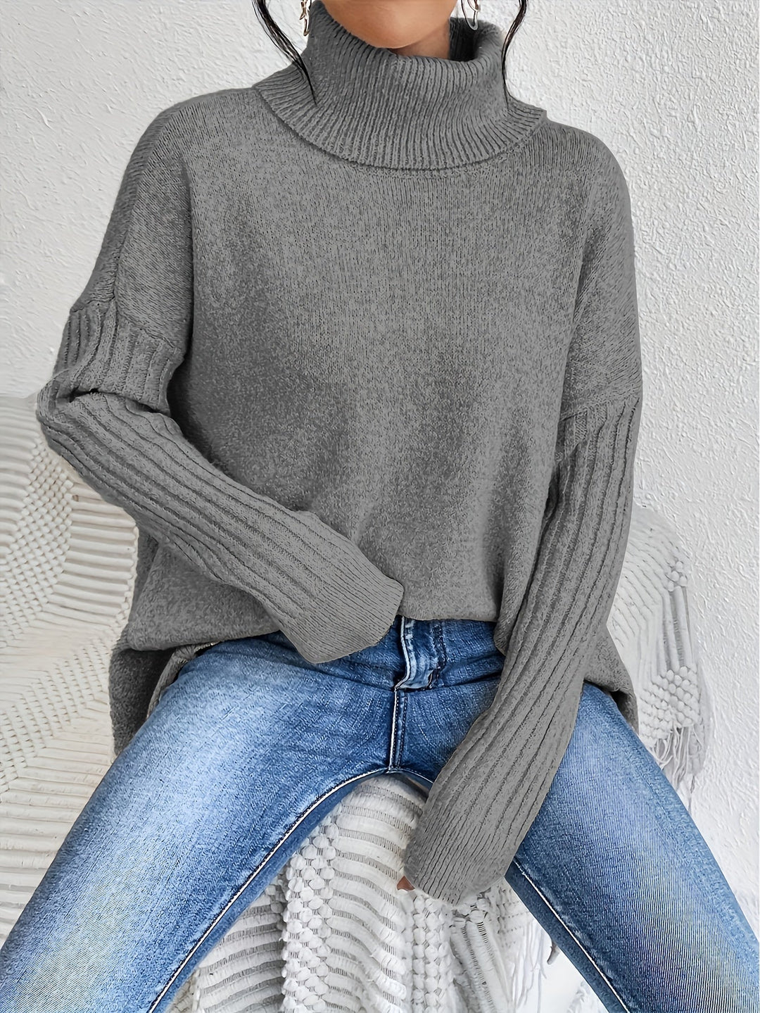 Sophia™ | Oversized turtleneck sweater