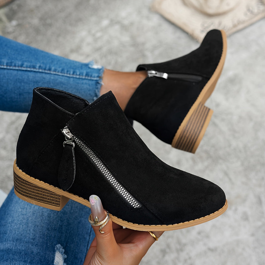 Women's Cosy Heeled Ankle Boots