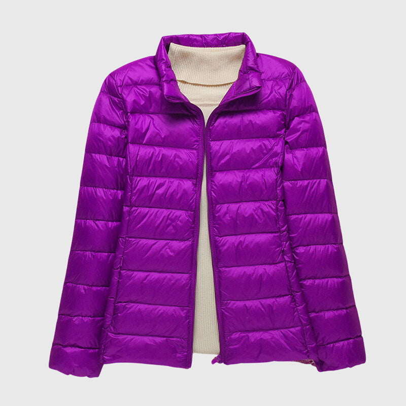Women's Lightweight Quilted Down Puffer Jacket With Hood