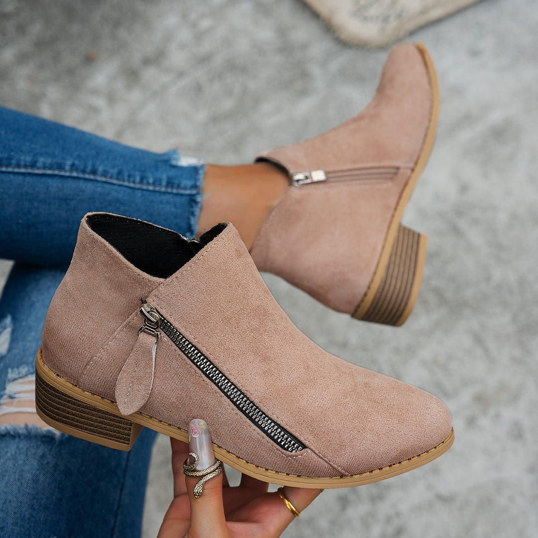 Women's Cosy Heeled Ankle Boots