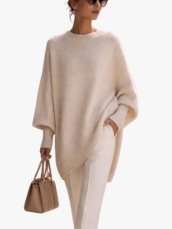 Women's Versatile Knit Sweater with Crewneck