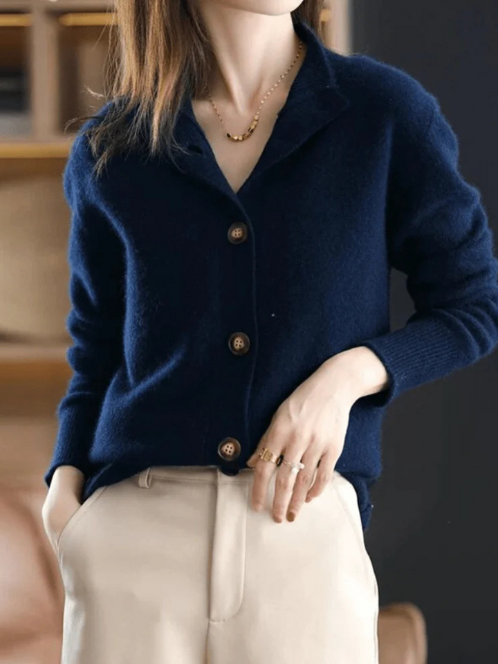 Women's Relaxed Button Down Knit Cardigan