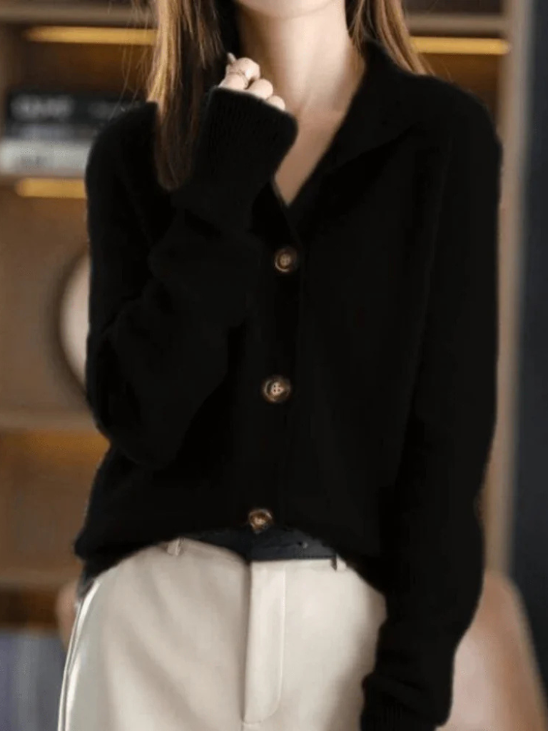 Women's Relaxed Button Down Knit Cardigan