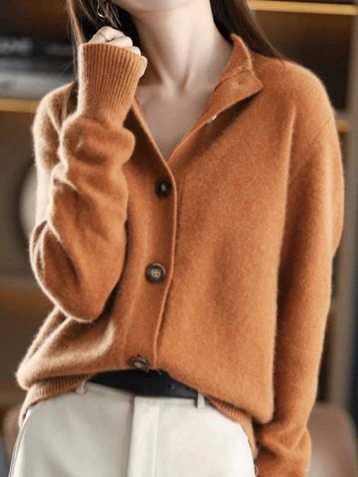 Women's Relaxed Button Down Knit Cardigan