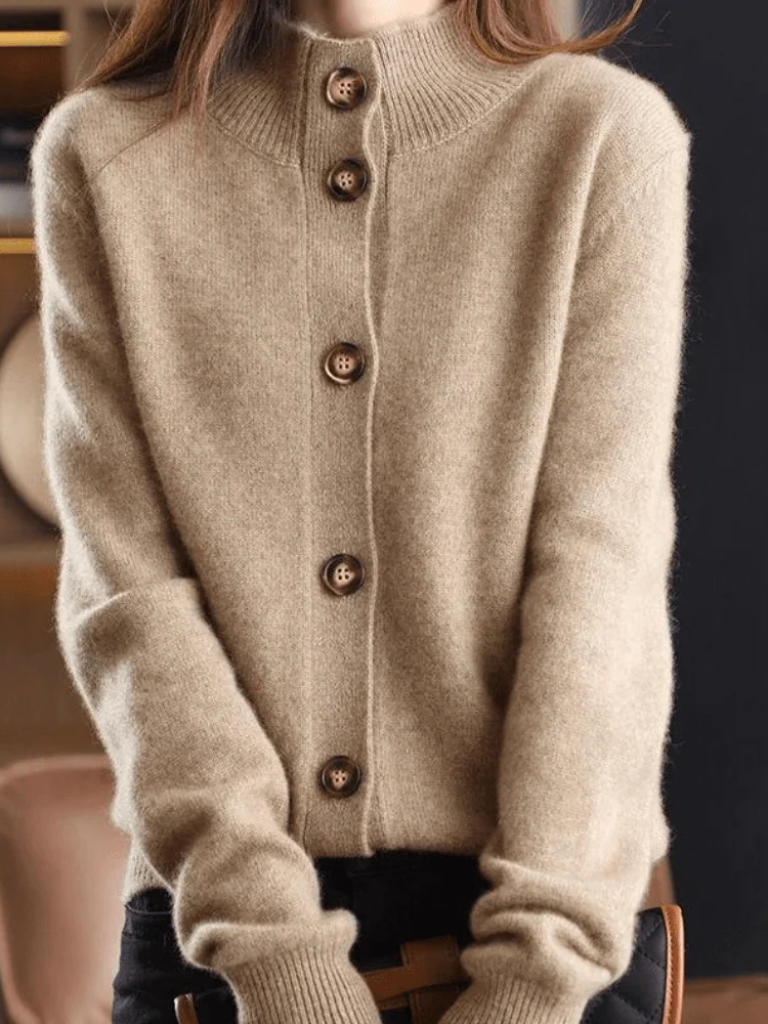 Women's Relaxed Button Down Knit Cardigan