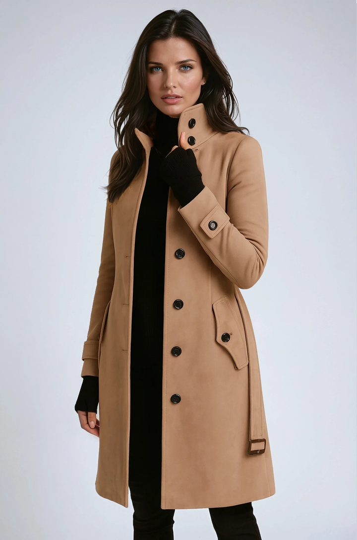 Women's Chic Long Double-Breasted Coat