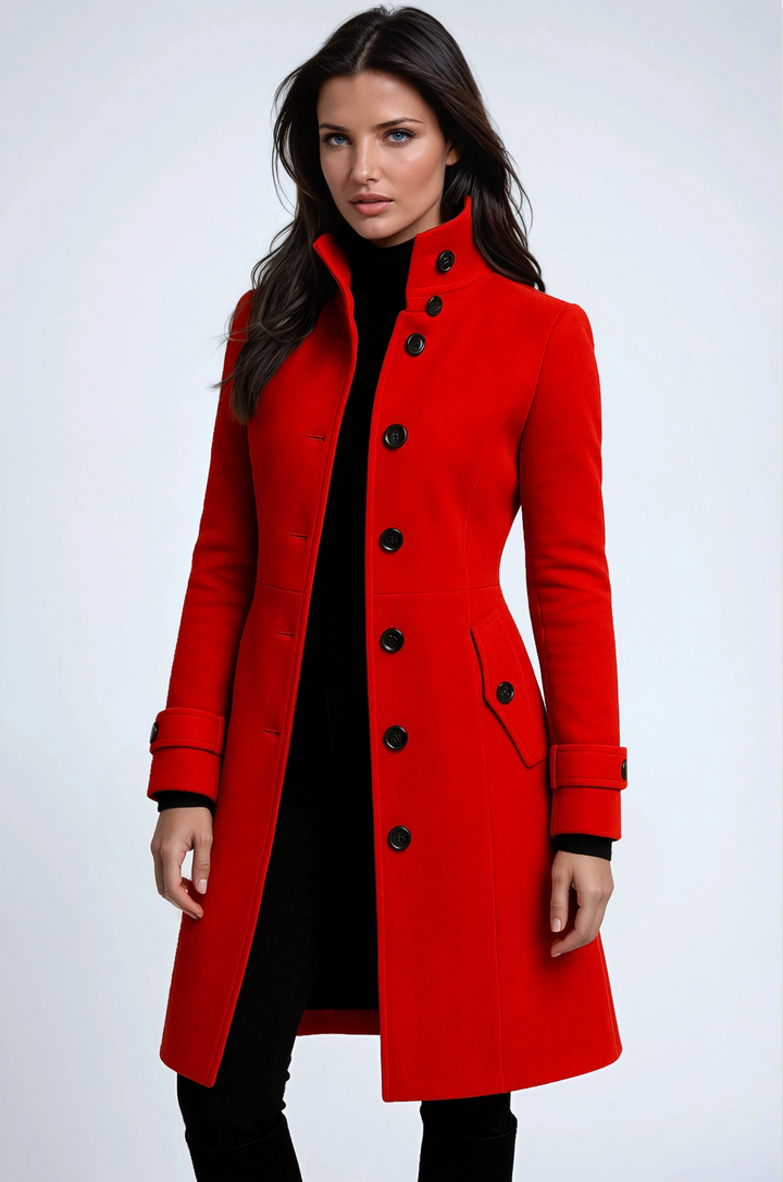 Women's Chic Long Double-Breasted Coat