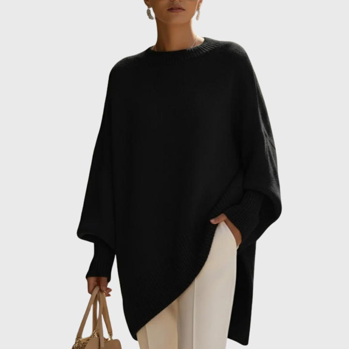 Women's Versatile Knit Sweater with Crewneck