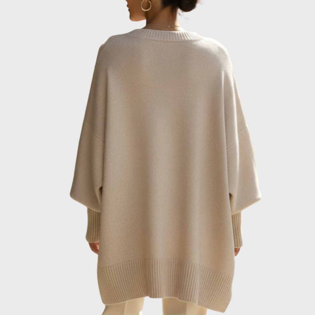 Women's Versatile Knit Sweater with Crewneck