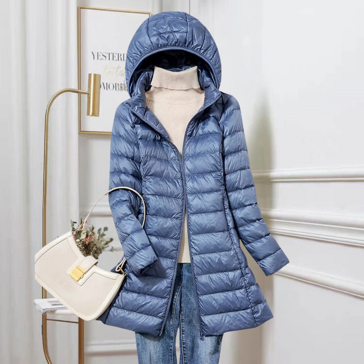 Women's Lightweight Quilted Puffer Jacket with Hood