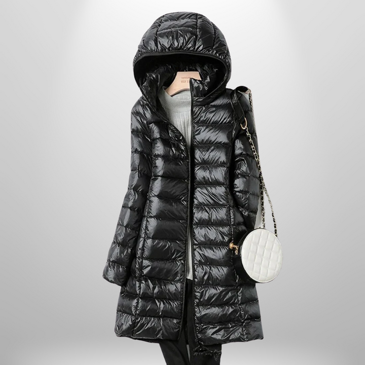 Women's Lightweight Quilted Puffer Jacket with Hood