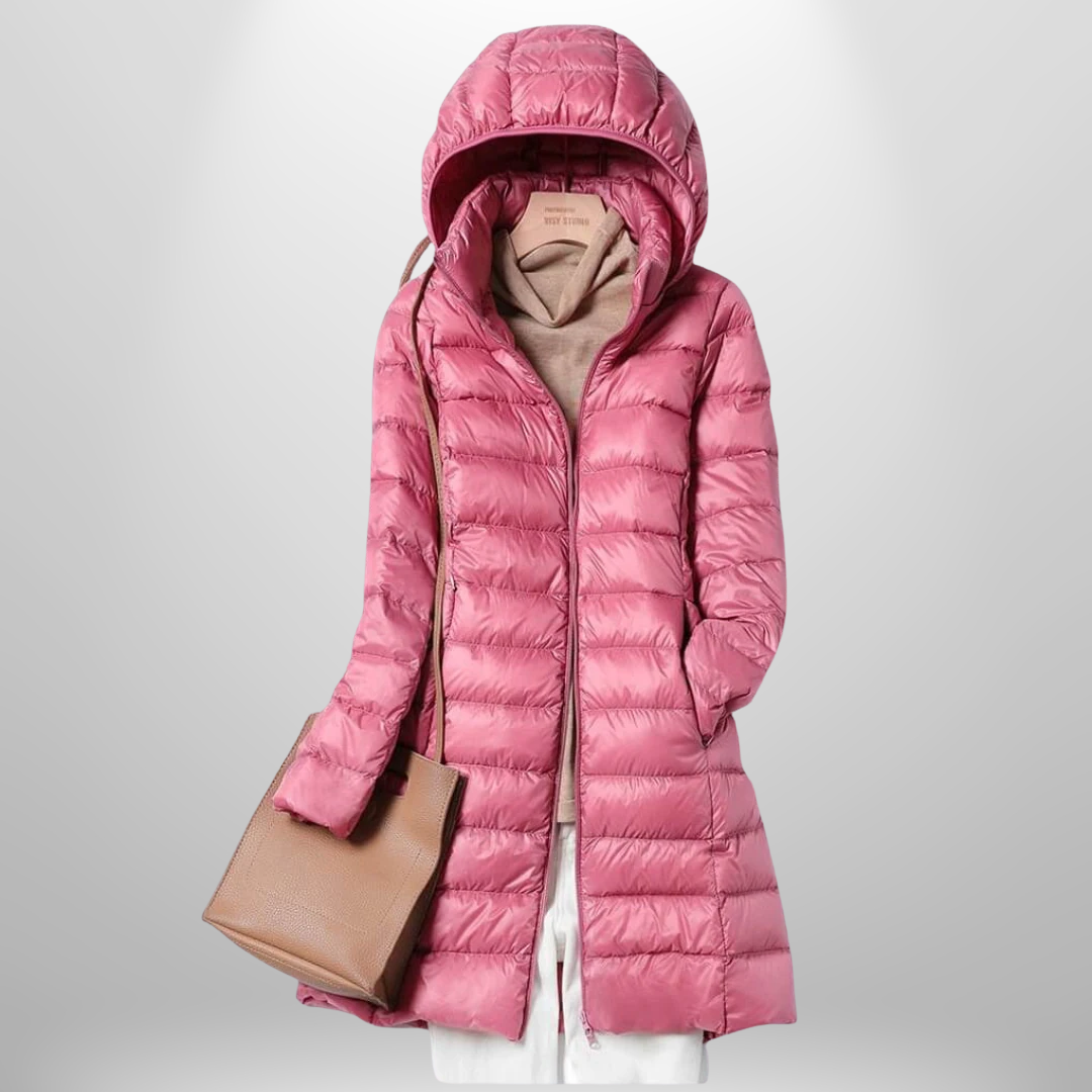 Women's Lightweight Quilted Puffer Jacket with Hood