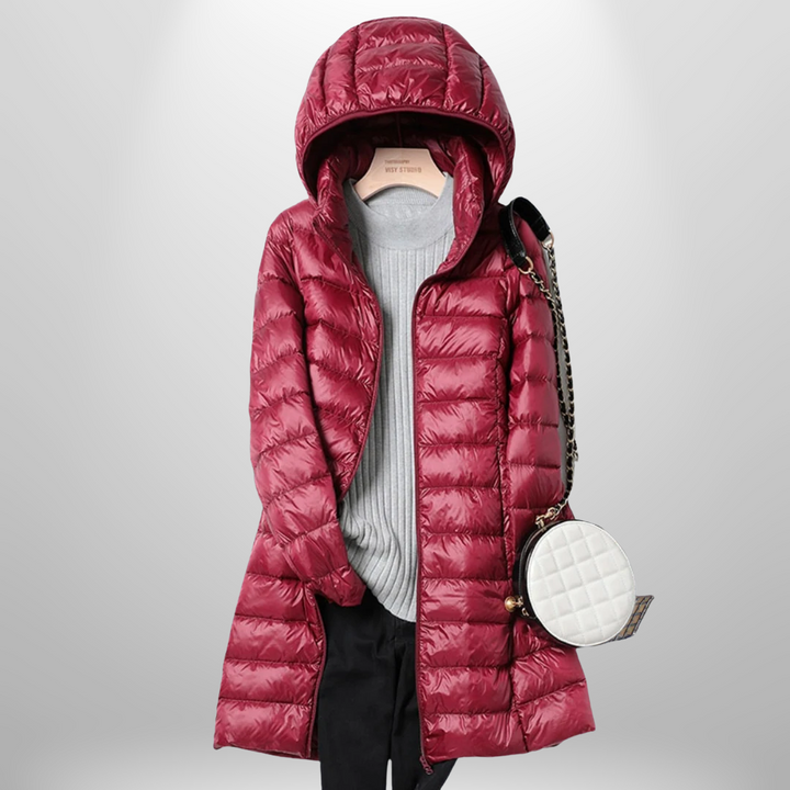 Women's Lightweight Quilted Puffer Jacket with Hood