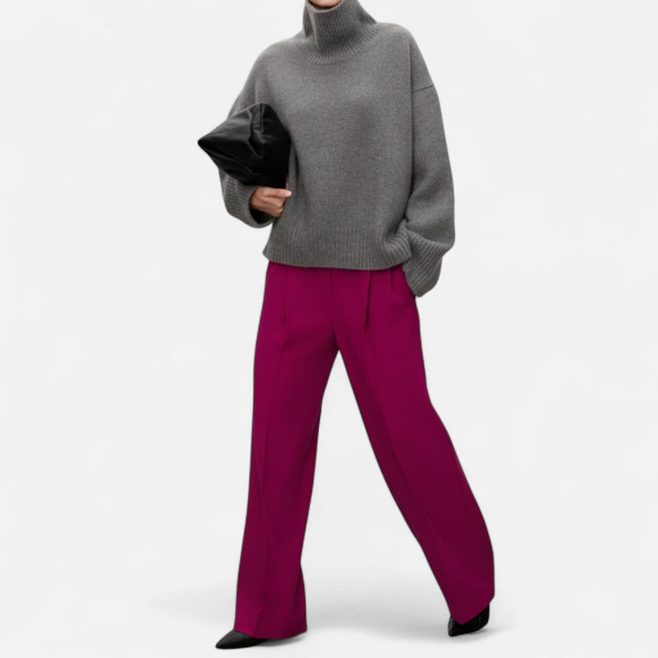 Women's Stylish Wool Turtleneck Sweater