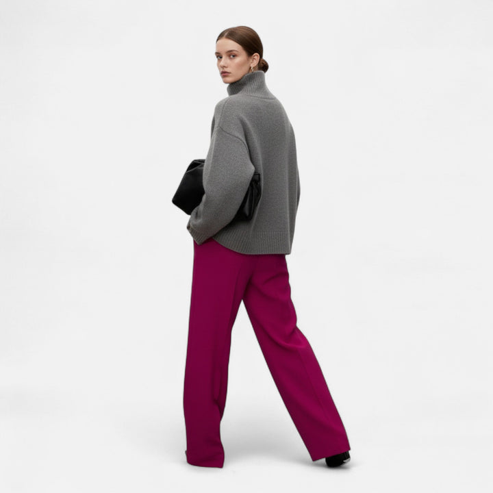 Women's Stylish Wool Turtleneck Sweater