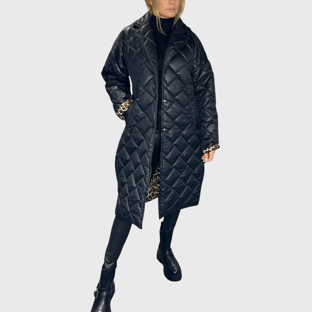 Women's Chic Long Quilted Puffer Jacket