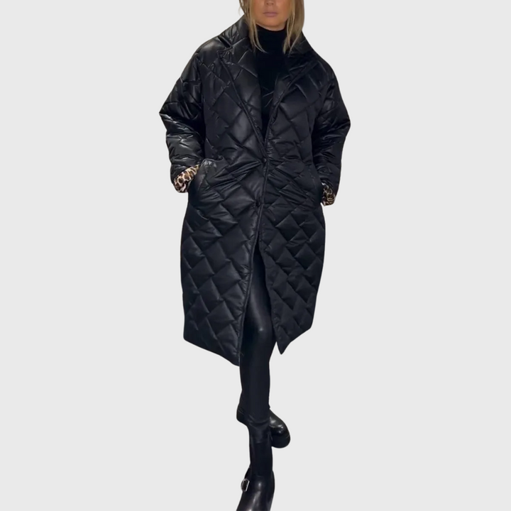 Women's Chic Long Quilted Puffer Jacket