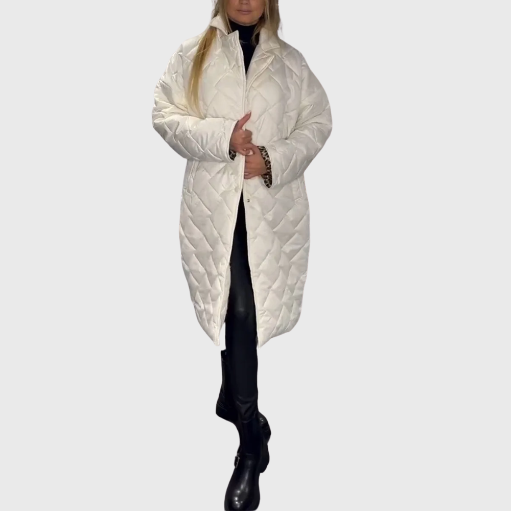 Women's Chic Long Quilted Puffer Jacket