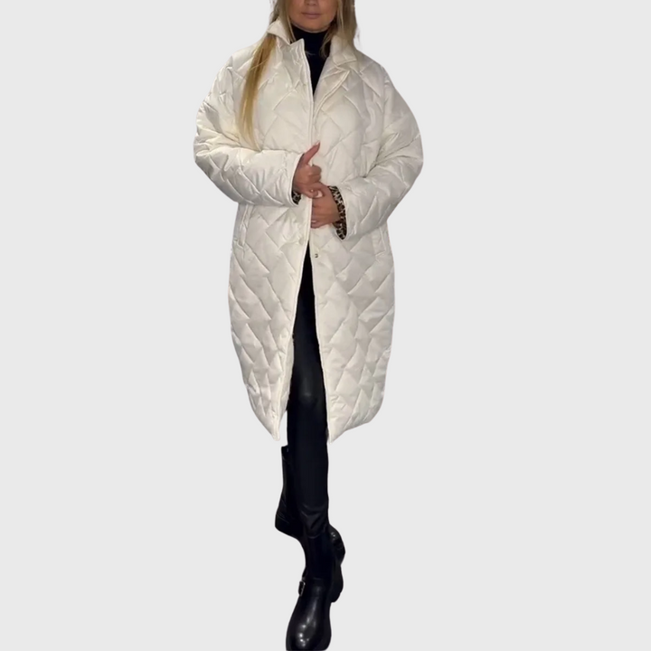 Women's Chic Long Quilted Puffer Jacket