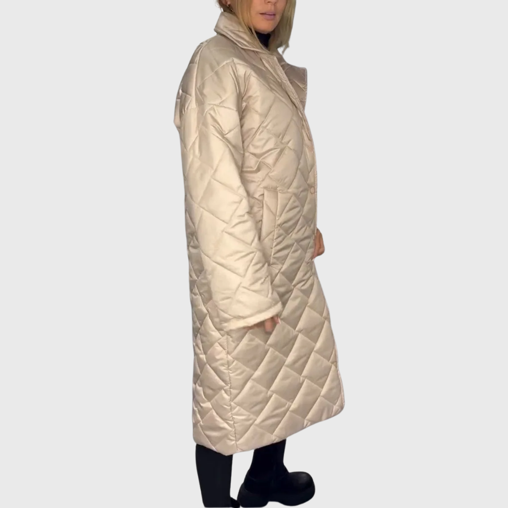 Women's Chic Long Quilted Puffer Jacket
