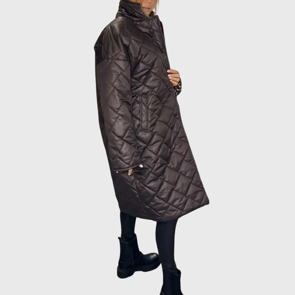 Women's Chic Long Quilted Puffer Jacket