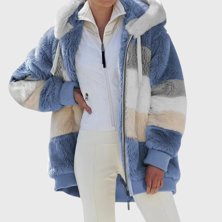 Women's Elegant Sherpa Fleece Puffer Jacket