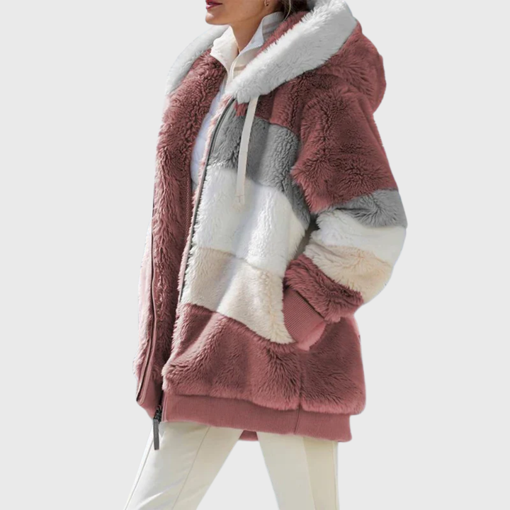 Women's Elegant Sherpa Fleece Puffer Jacket