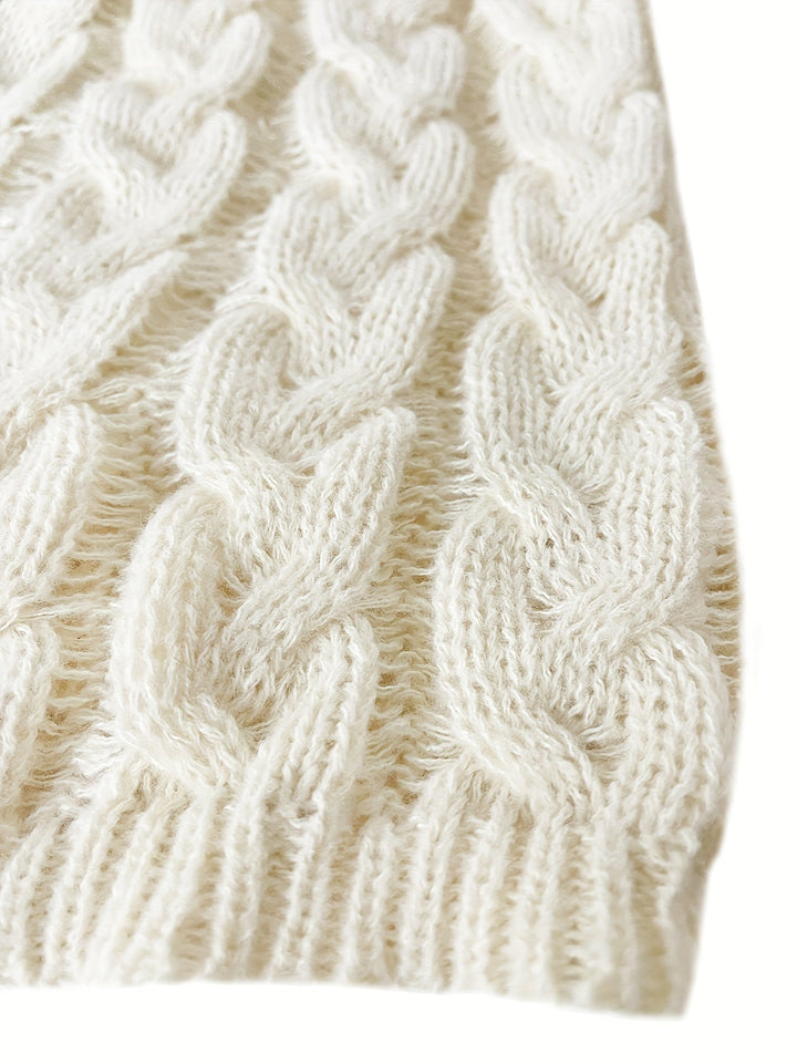 Women's Relaxed Cable Knit Sweater