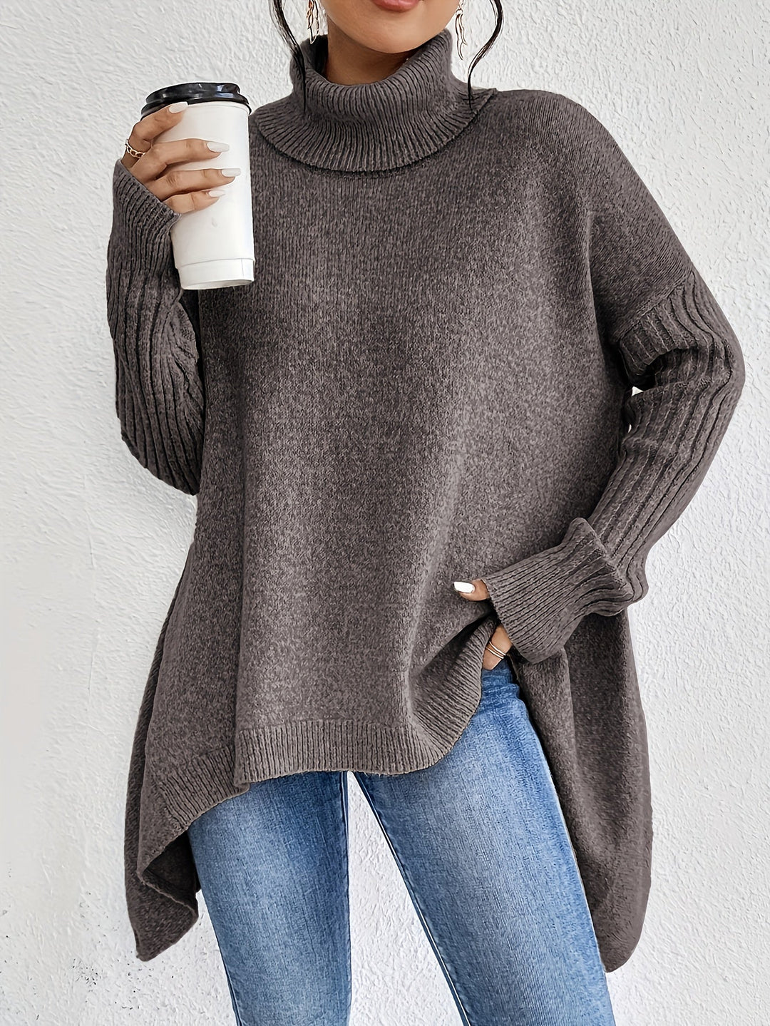 Sophia™ | Oversized turtleneck sweater