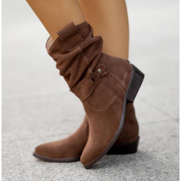 Women's Tailored Suede Ankle Boots