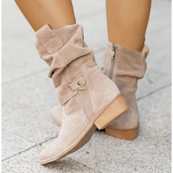 Women's Tailored Suede Ankle Boots