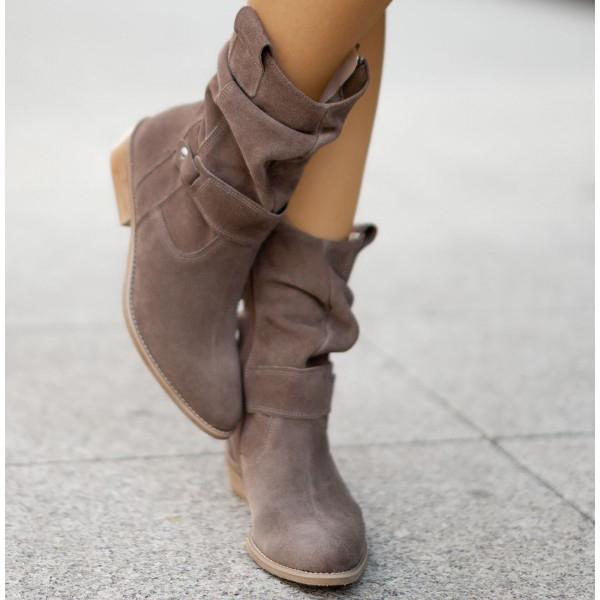 Women's Tailored Suede Ankle Boots