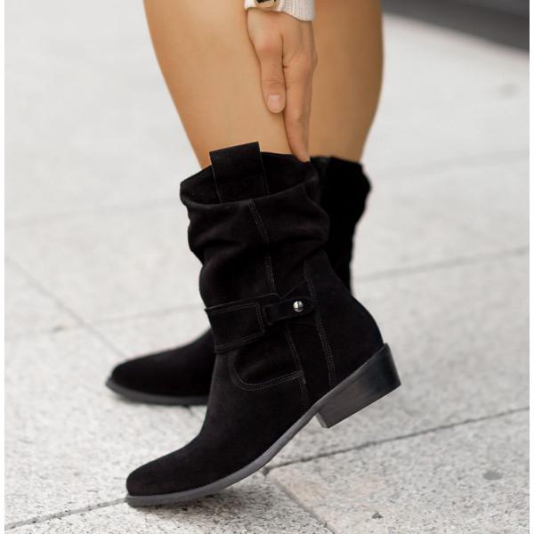 Women's Tailored Suede Ankle Boots