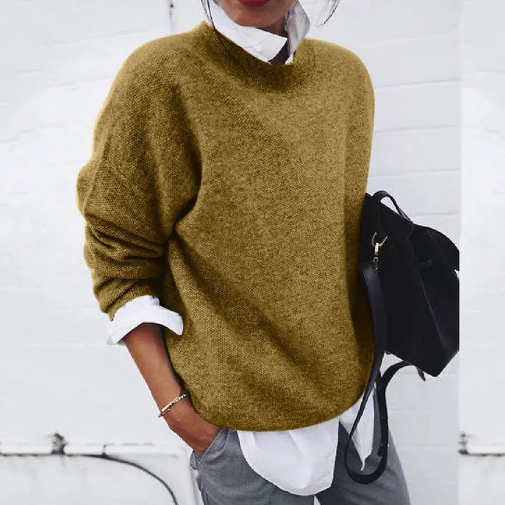 Women's Beautiful Knit Crewneck Sweater