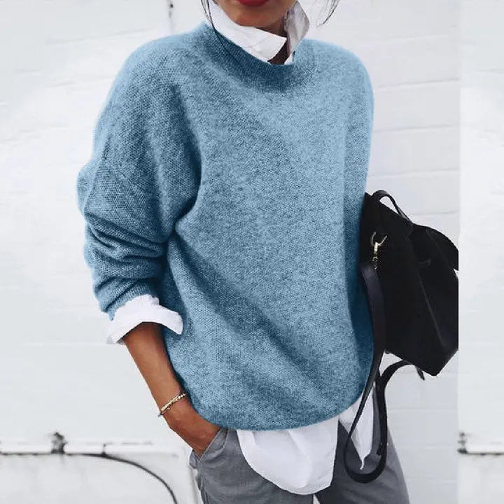 Women's Beautiful Knit Crewneck Sweater
