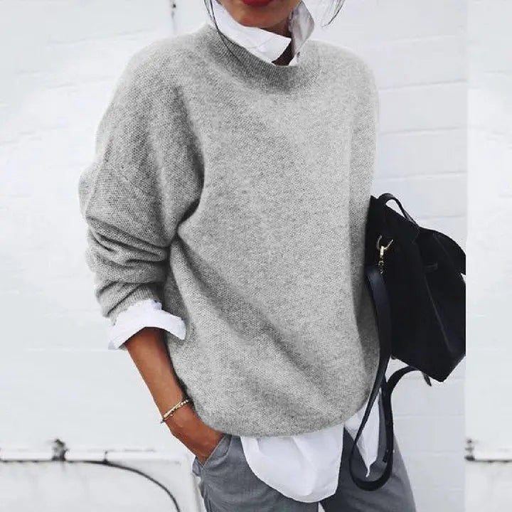 Women's Beautiful Knit Crewneck Sweater
